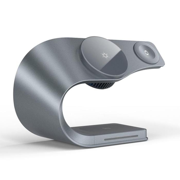 OEM - 3-in-1 Qi2 Trådlös Laddare Magsafe iPhone, Apple Watch, AirPods