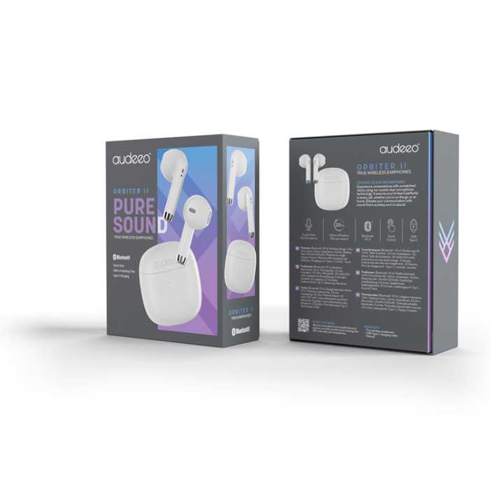 Audeeo - Audeeo Orbiter II True Wireless Earphones - Vit