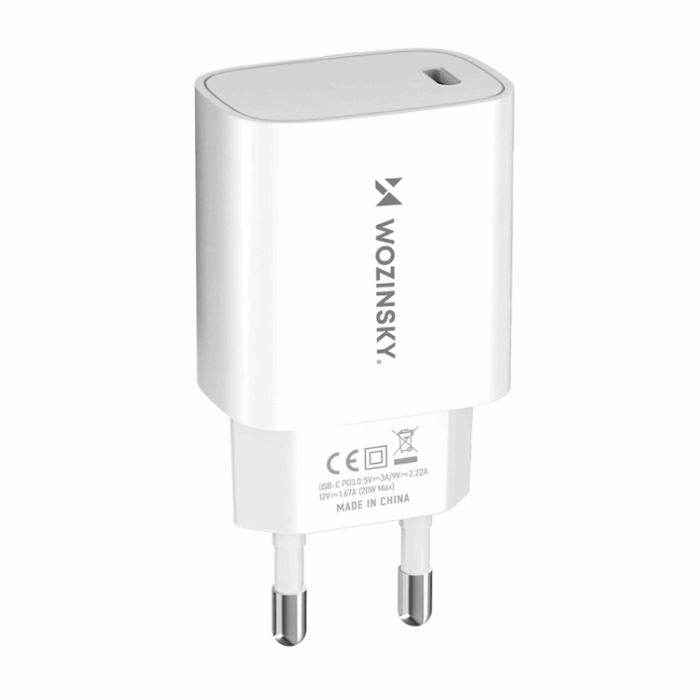 Snabb Väggladdare 20W USB-C - Vit
