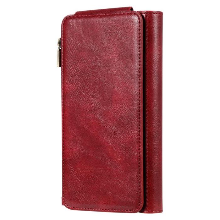 A-One Brand - iPhone Air Plånboksfodral Detachable korthållare - Röd