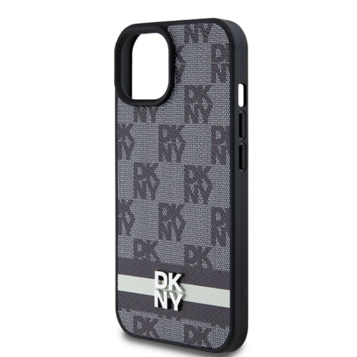 DKNY - DKNY iPhone 15/14/13 Mobilskal Läder Checkered Mono Pattern