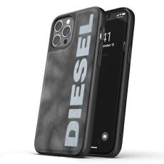 Diesel - Diesel Mobilskal till iPhone 12/12 Pro MagSafe Moulded Denim - Gr&aring;/Vit