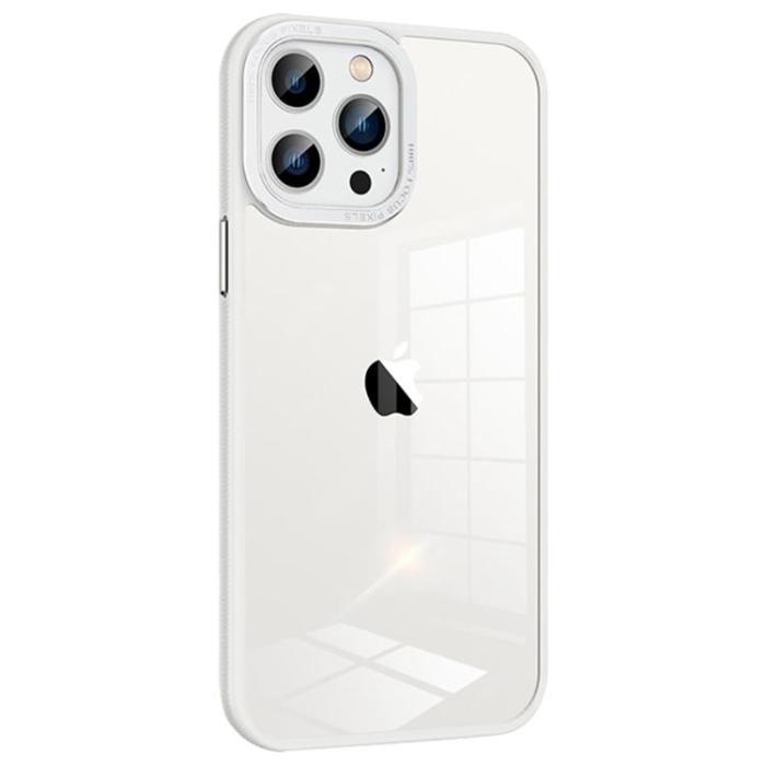 OEM - iPhone 14 Pro Skal Kameraram i Metall - Vit
