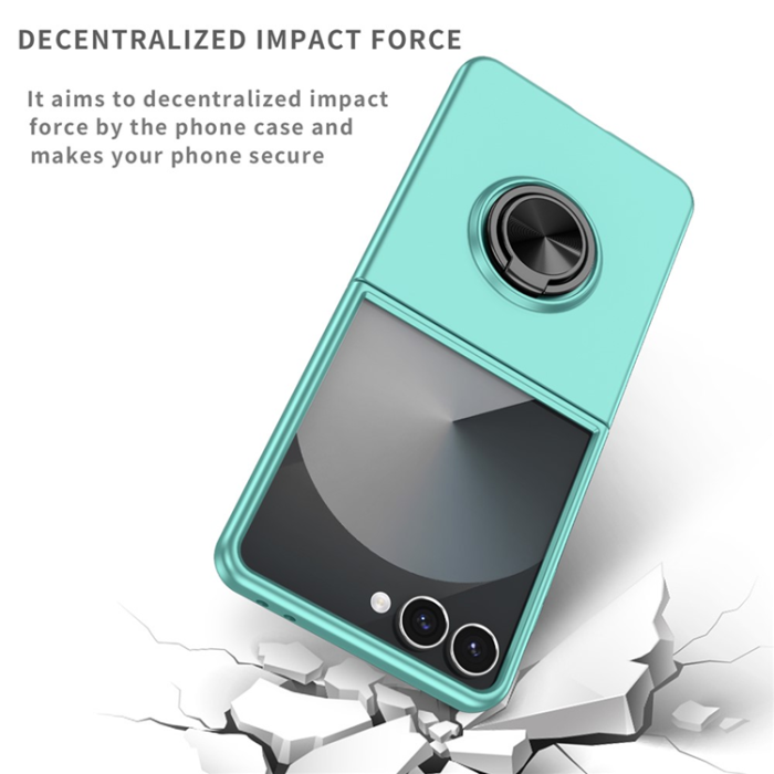 A-One Brand - Galaxy Z Flip 7 Mobilskal Rotatable Ring Kickstand