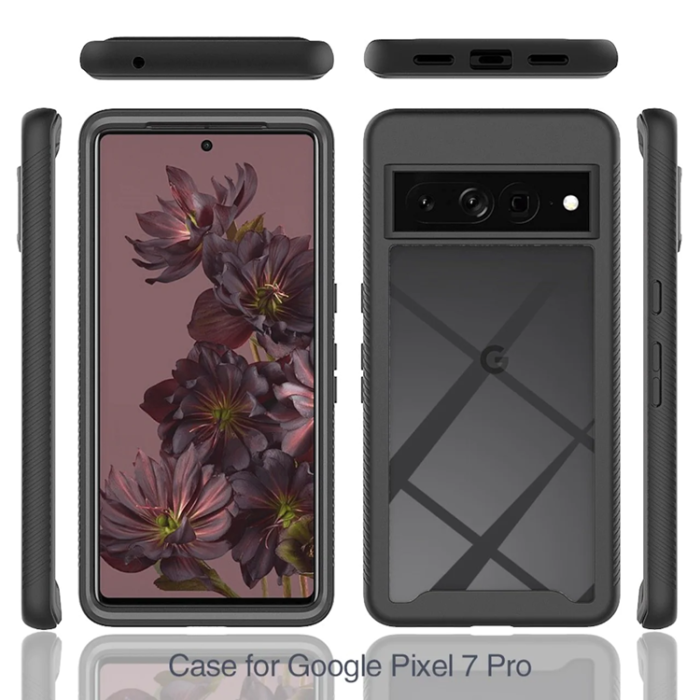 A-One Brand - Google Pixel 7 Pro Skal Acrylic 360 Crystal Clear - Svart