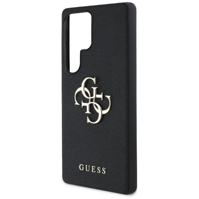 Guess - Guess Mobilskal till Galaxy S25 Ultra Grained Big 4G Logo Small Classic - Svart