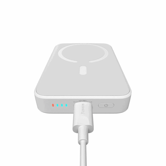 BASEUS - Baseus Magsafe Mini Powerbank 10000mAh USB-C PD 20W - Vit