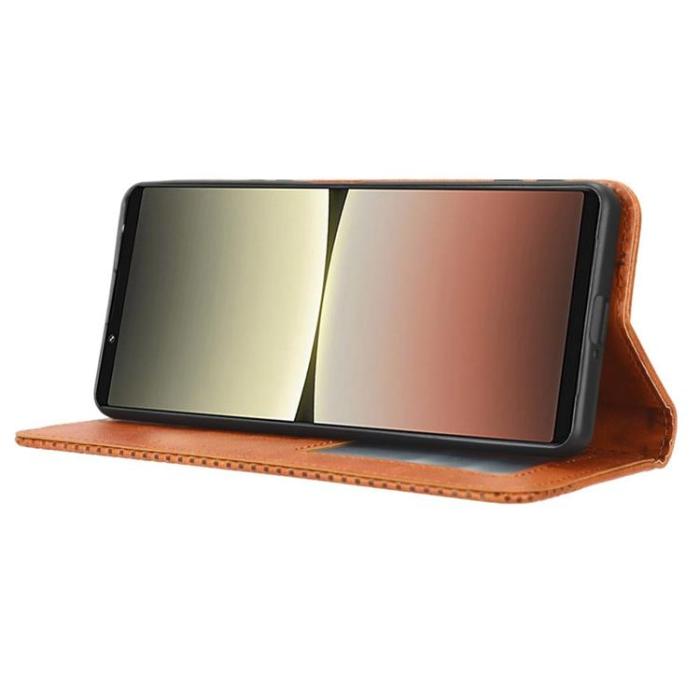 UTGATT1 - Sony Xperia 5 IV Plånboksfodral Vintage Flip - Brun