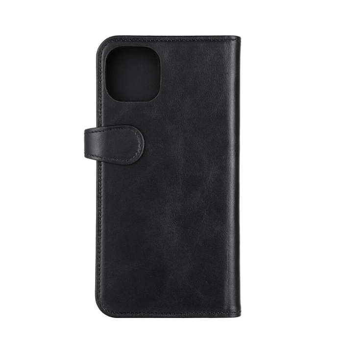 BUFFALO - BUFFALO äkta läder iPhone 14 Plus Plånboksfodral - Svart