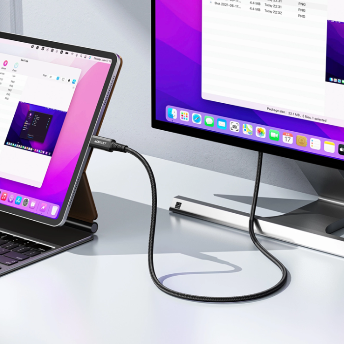 Acefast - Acefast USB-C till HDMI Kabel Video 4K 60Hz HDR 1.8m - Svart