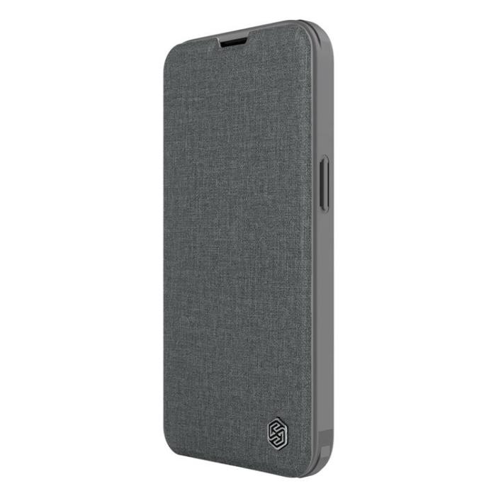 UTGATT1 - Nillkin iPhone 13 Pro Max Plånboksfodral Kameraskydd Holster Flip - Grå