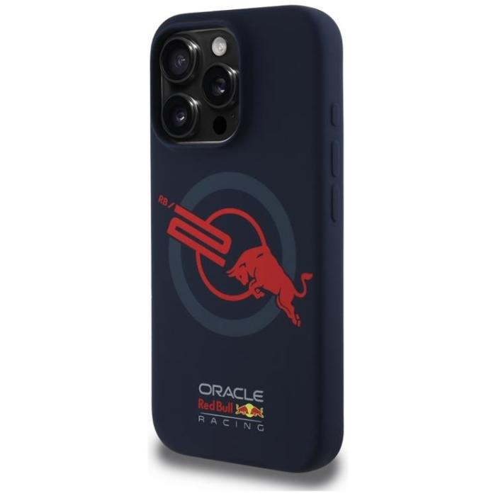 Red Bull - Red Bull iPhone 16 Pro Max Mobilskal MagSafe HC Silikon Red Lining ORB20 - Navy