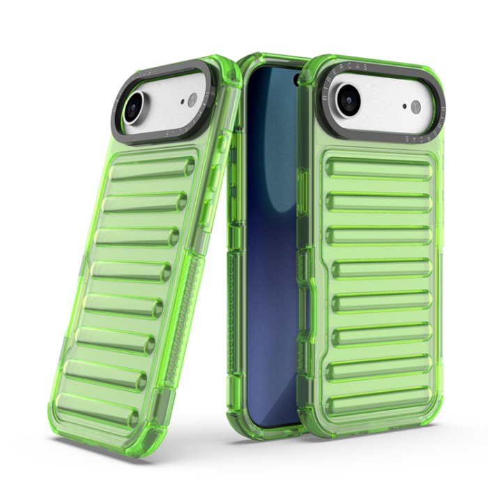 A-One Brand - iPhone 17 Air Mobilskal Stripe Design Detachable - Grön