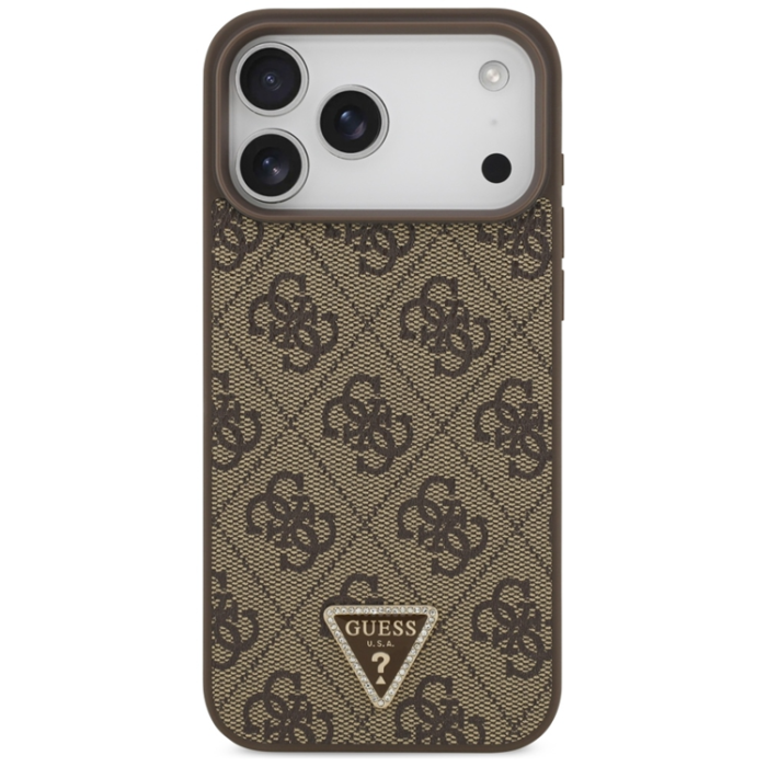 Celly - Guess iPhone 18 Pro Max/17 Pro Max Mobilskal MagSafe 4G Triangle Strass