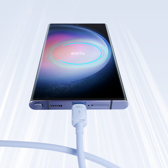 Joyroom - Joyroom USB-C till USB-C kabel 100W 1.2m - Blå
