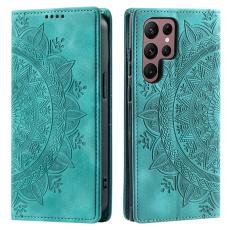 OEM - Mobilskal till Samsung Galaxy S26 Ultra Magnetl&aring;s Konstl&auml;der M&ouml;nster Mintgr&ouml;n