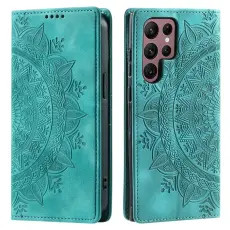 OEM - Mobilskal till Samsung Galaxy S26 Ultra Magnetl&aring;s Konstl&auml;der M&ouml;nster Mintgr&ouml;n