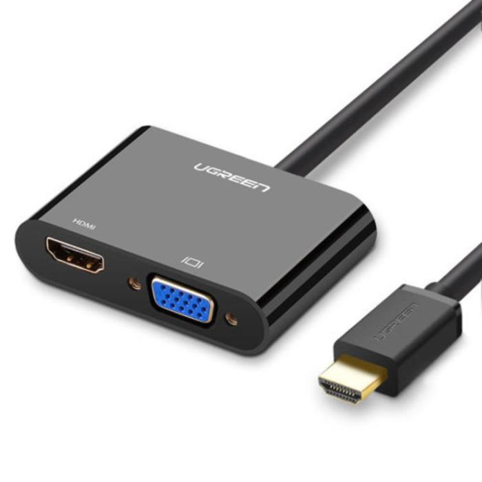 UTGATT5 - Ugreen Mini HDMI Till VGA - Svart