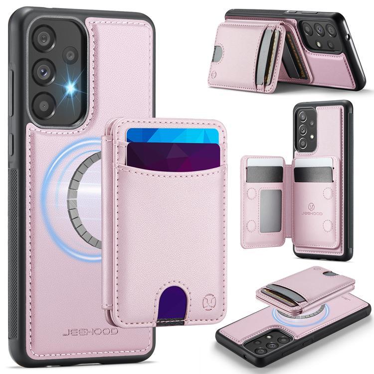 JEEHOOD Samsung Galaxy A33 5G Mobilskal KonstLäder - Rosa | 2353 | AlltMobil