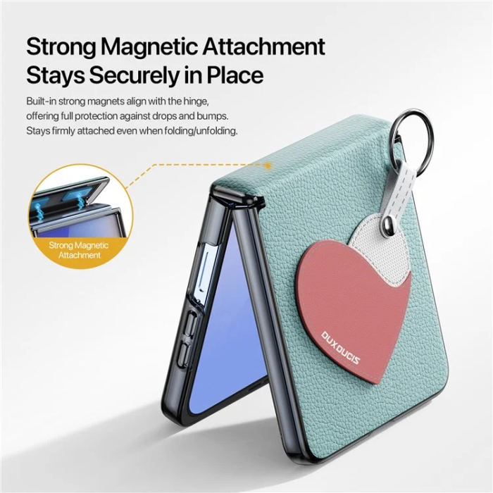 Dux Duci - DUX DUCIS Galaxy Z Flip 7 Mobilskal Ringhållare Luvy - Cyan