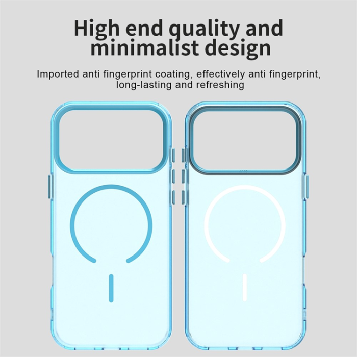 A-One Brand - iPhone 17 Pro Mobilskal MagSafe C-shaped Candy Color - Blå