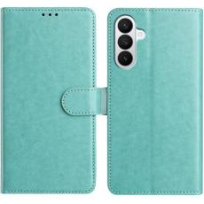 OEM - Samsung Galaxy A57 Pl&aring;nboksfodral Konstl&auml;der St&auml;ll - Gr&ouml;n