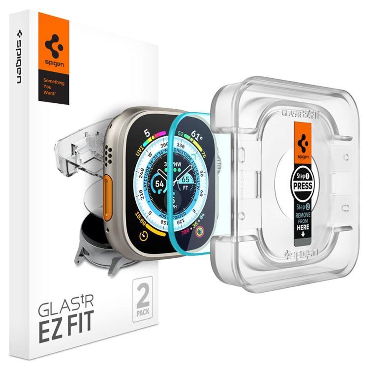 Spigen Apple Watch 45mm Series 9 Skärmskydd i Härdat Glas