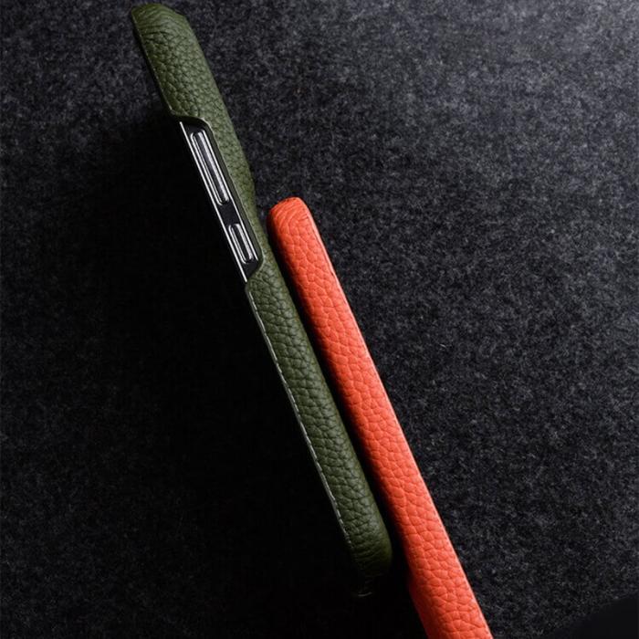 Melkco - MELKCO Xiaomi 14 Plånboksfodral Äkta Läder PC - Orange