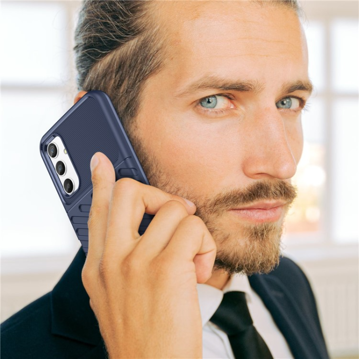 OEM - Galaxy A34 5G Mobilskal Thunder Twill - Blå