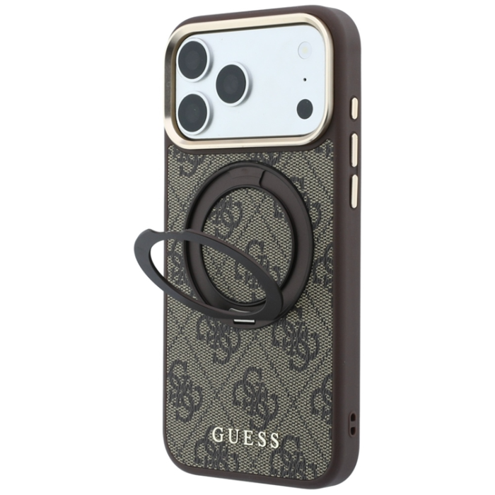 Guess - Guess Mobilskal För iPhone 18 Pro/17 Pro Magsafe Ringhållare 360 4G Classic Logo