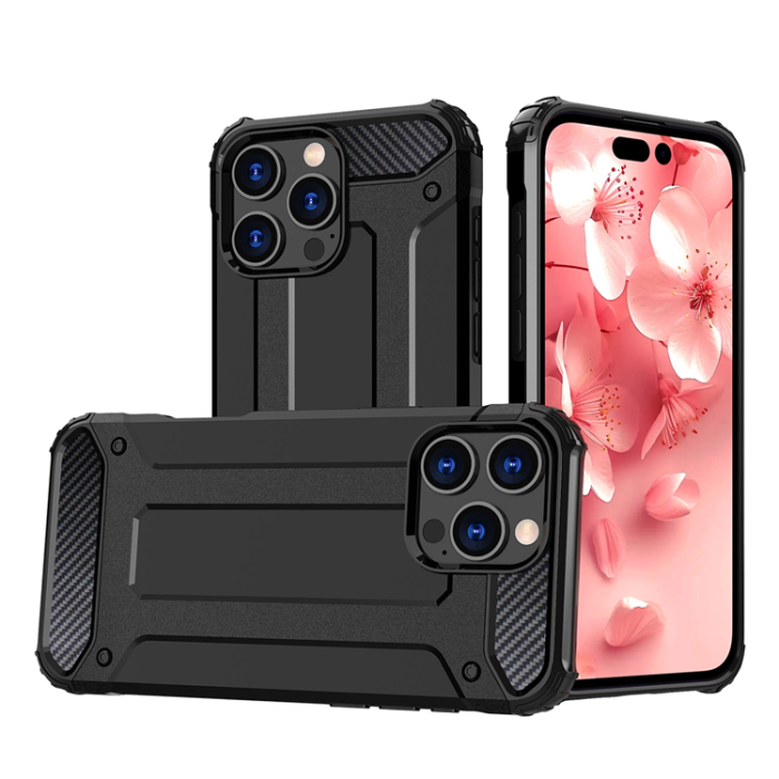 OEM - iPhone 16 Pro Max Mobilskal Hybrid Armor - Svart