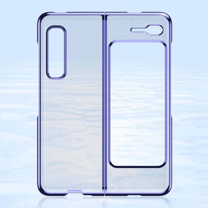 OEM - Electroplating Frame Skal Galaxy Fold - Blå