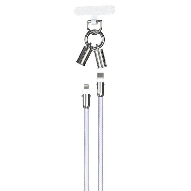 Devia 2in1 USB-C till Lightning 27W 1.2m Kabel Lanyard - Lila | 3541 | AlltMobil