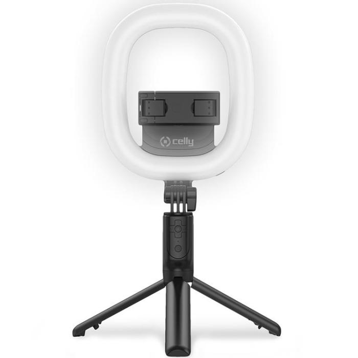 Celly - CELLY CLICKRINGBT Ringlampa med Tripod / Selfiestick