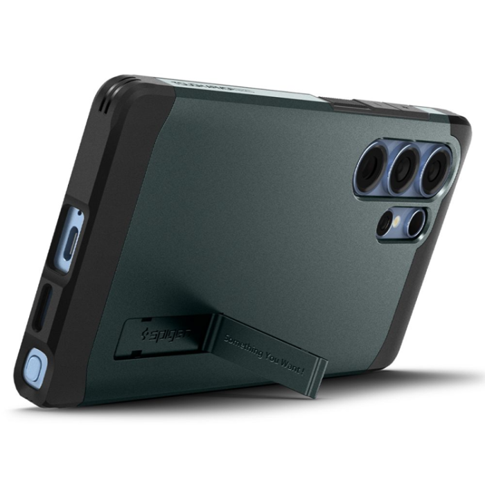 Spigen - Spigen Galaxy S25 Ultra Mobilskal Magsafe Tough Armor - Abyss Grön