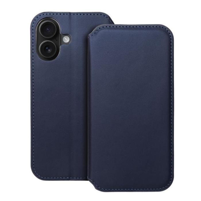 OEM - iPhone 16 Plus Plånboksfodral Dual Pocket - Marinblå