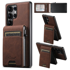 SUTENI - SUTENI Mobilskal till Galaxy S25 Ultra Magsafe H19 Korth&aring;llare - Brun