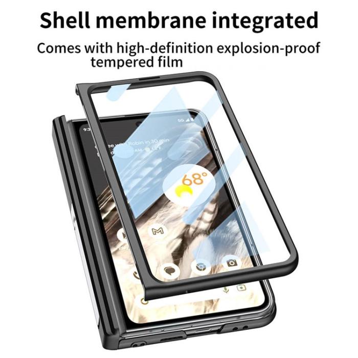 GKK - GKK Google Pixel Fold Mobilskal Kickstand PU-Läder - Grön