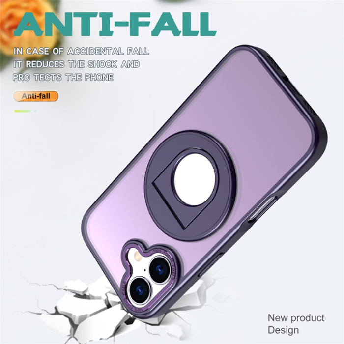 A-One Brand - iPhone 17 Mobilskal MagSafe Rotating Kickstand - Lila