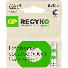 GP - GP Batteri Recyko NiMH AAA HR03 950mAh 4-Pack