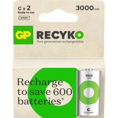 GP - GP Batteri Recyko NiMH C HR14 3000mAh 2-Pack