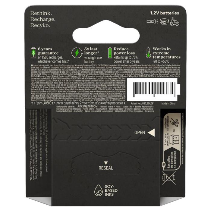 GP - GP Batteri Recyko Pro NiMH AA HR6 2000mAh 4-Pack