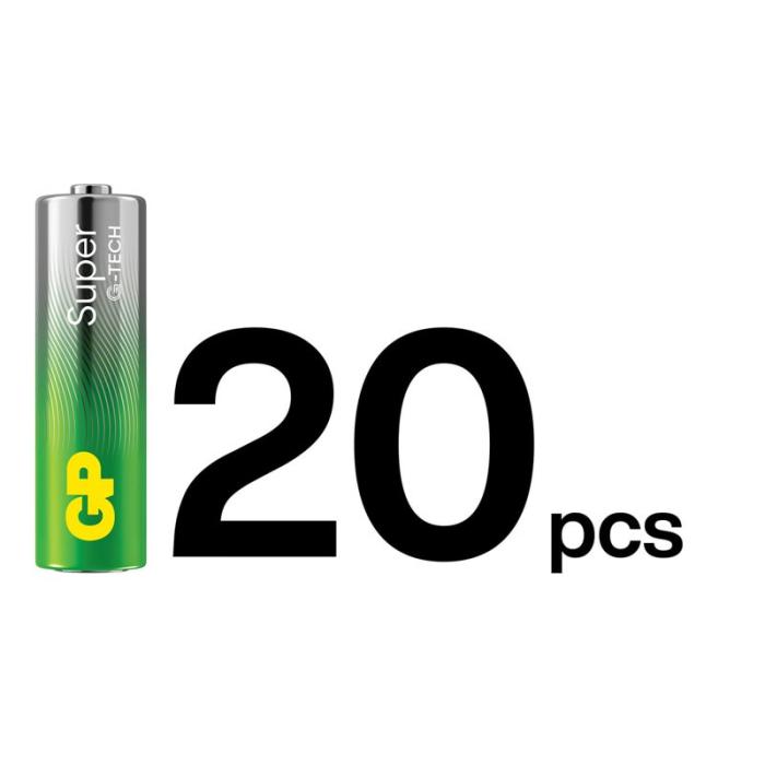 GP - GP Batteri Super Alkaline AA LR6 20-Pack