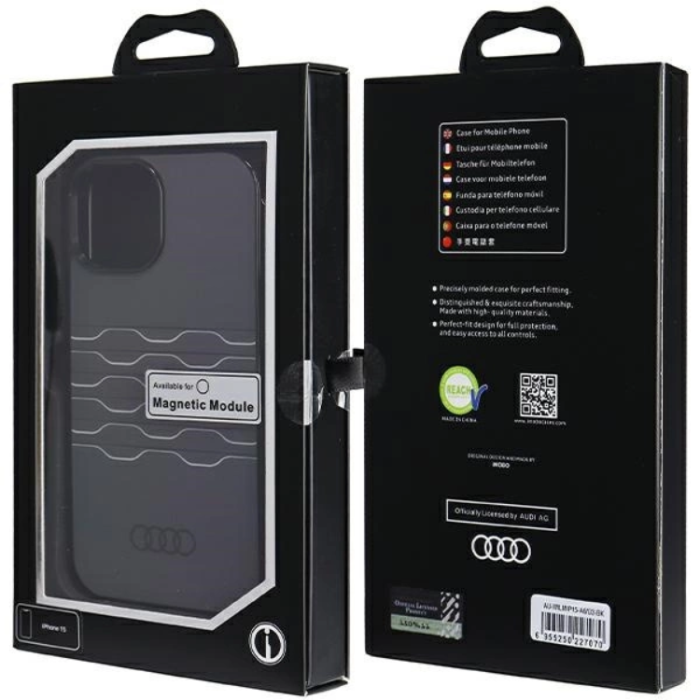 Audi - Audi iPhone 15/14/13 Mobilskal MagSafe IML - Svart
