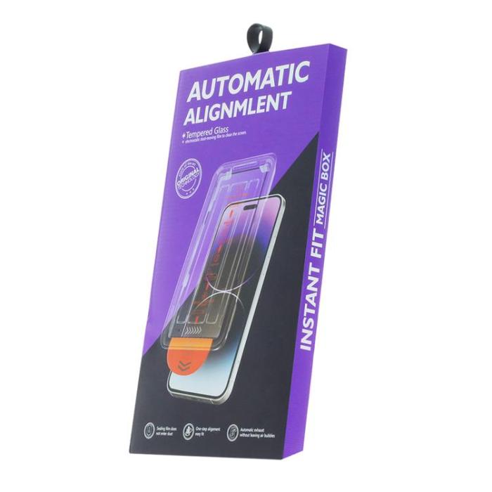 OEM - iPhone 16 Plus Härdat Glas Skärmskydd 9D Easy Tool Privacy