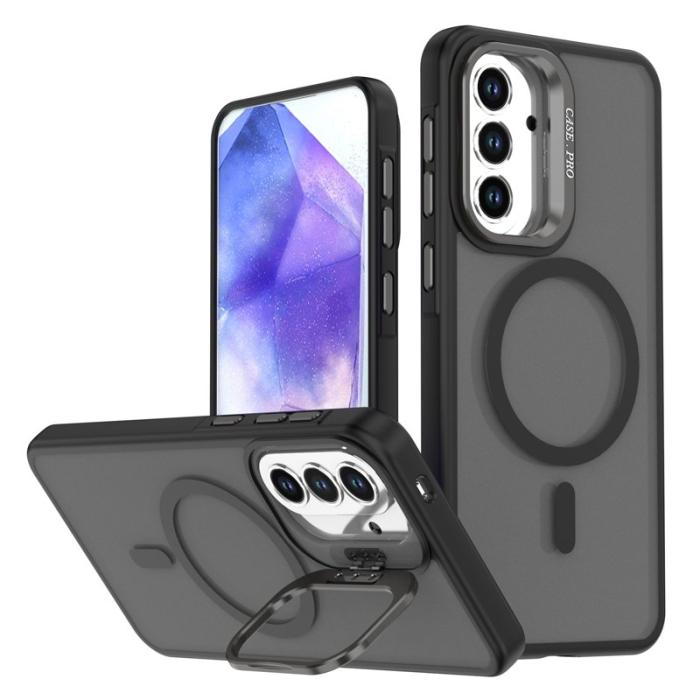 OEM - Mobilskal för Samsung Galaxy S26 Plus Magnetiskt Kickstand PC + TPU - Svart