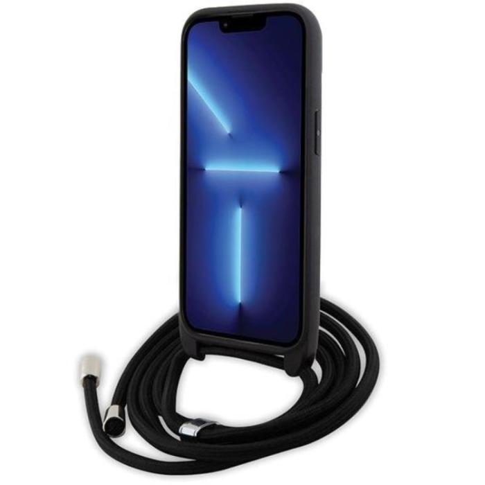 KARL LAGERFELD - Karl Lagerfeld iPhone 15 Plus Halsbandsskal Crossbody Saffiano