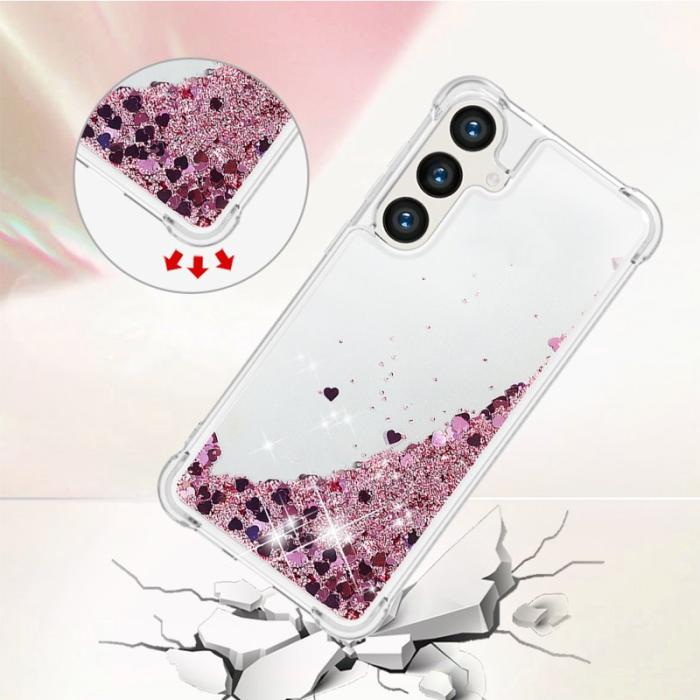 OEM - Mobilskal för Samsung Galaxy S26 Plus TPU Glitter Shockproof - Roséguld