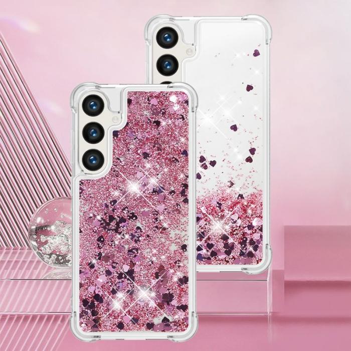OEM - Mobilskal för Samsung Galaxy S26 Plus TPU Glitter Shockproof - Roséguld