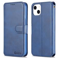 AZNS - AZNS iPhone 13 Pl&aring;nboksfodral Konstl&auml;der - Bl&aring; - Magnetisk st&auml;ngning